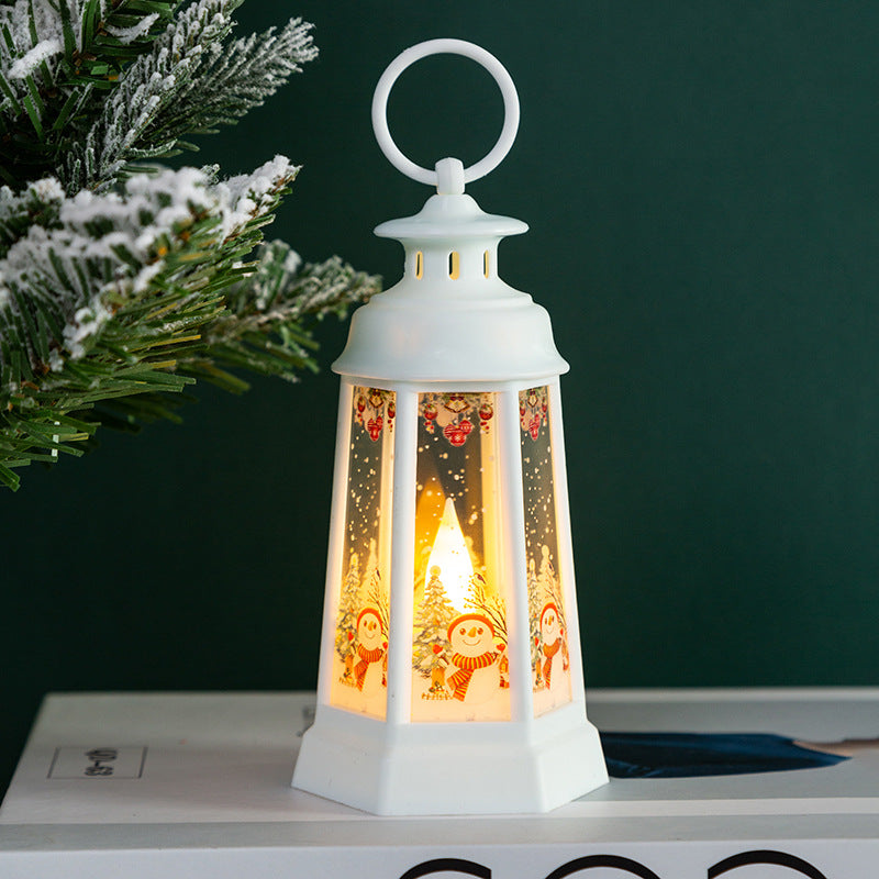 Décorations de Noël Cadeaux pour enfants Retro Portable Night Light Party Décoration Decorat