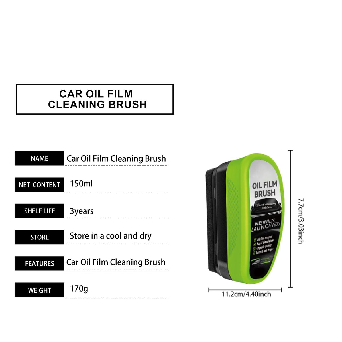 Applicateur de nettoyage de film de verre par pare-brise automobile