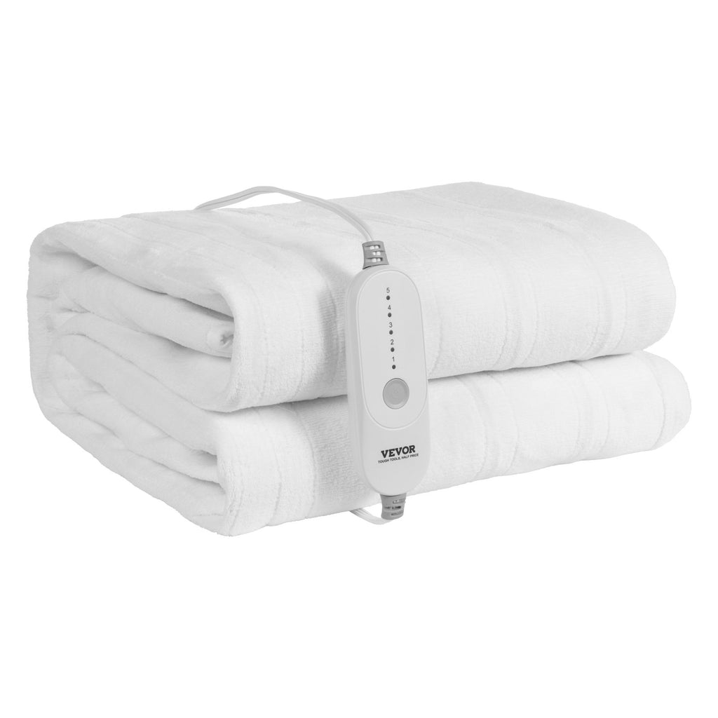 Matelas chauffant VEVOR Pad 78x80 En King Électric Warmer Coral Fleece Auto Off