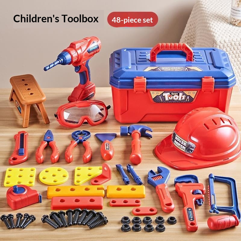 Enfants Pretend Repair Toolbox Jouet d'assemblage éducatif