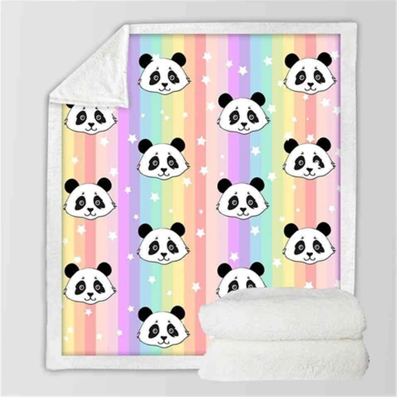 Couverture flanelle de la série Panda