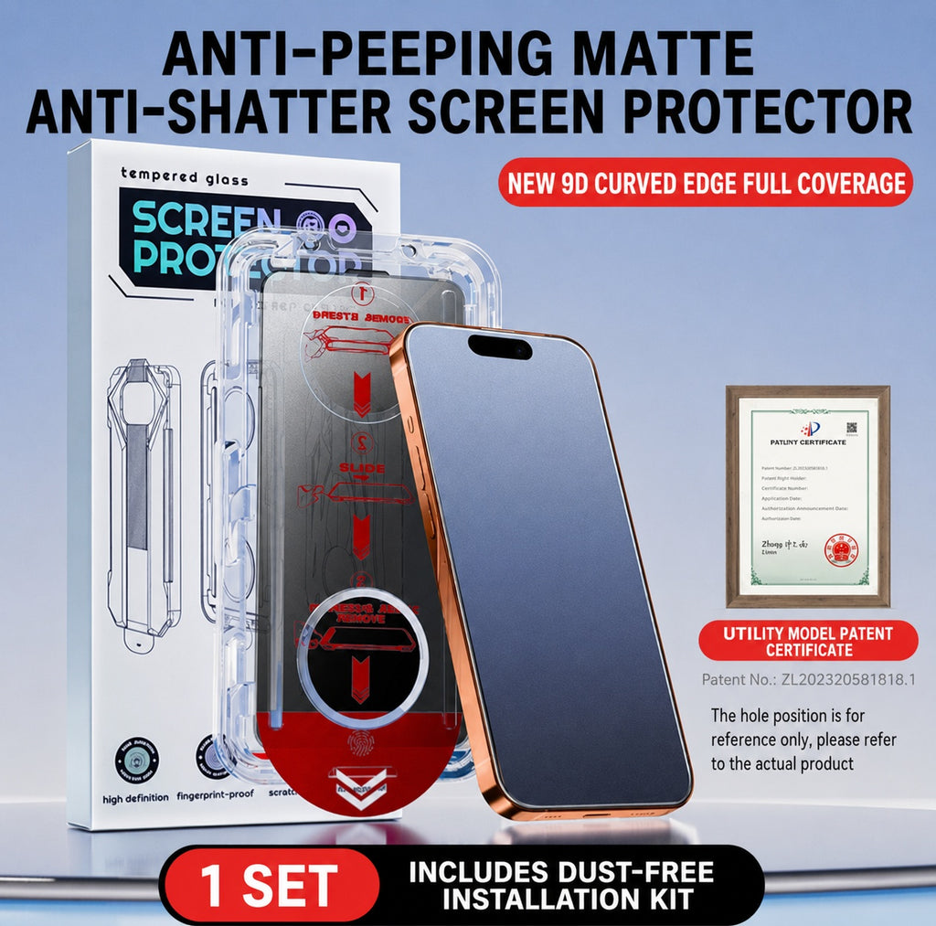 Dust-free tempered glass screen protector