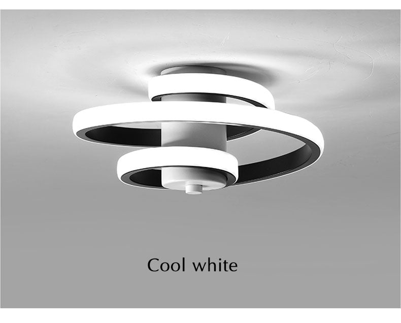 Simple et moderne lumière de plafond led métal