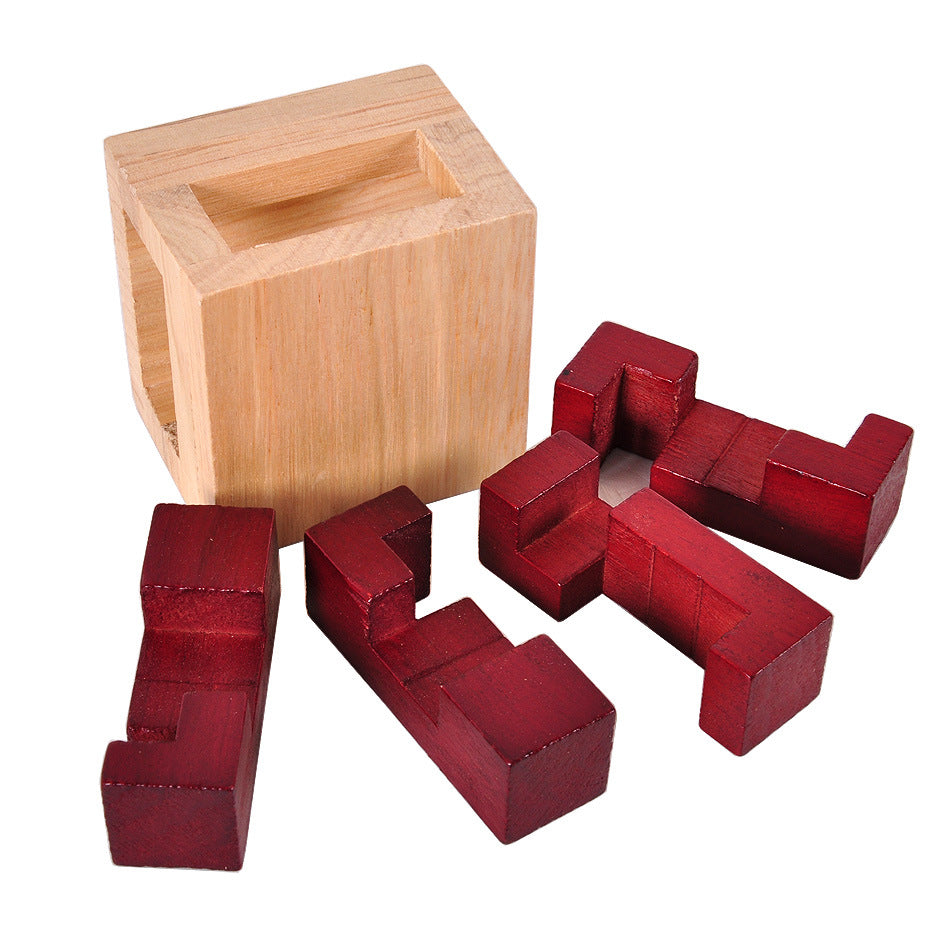 Jouets d'intelligence éducative pour adultes en bois