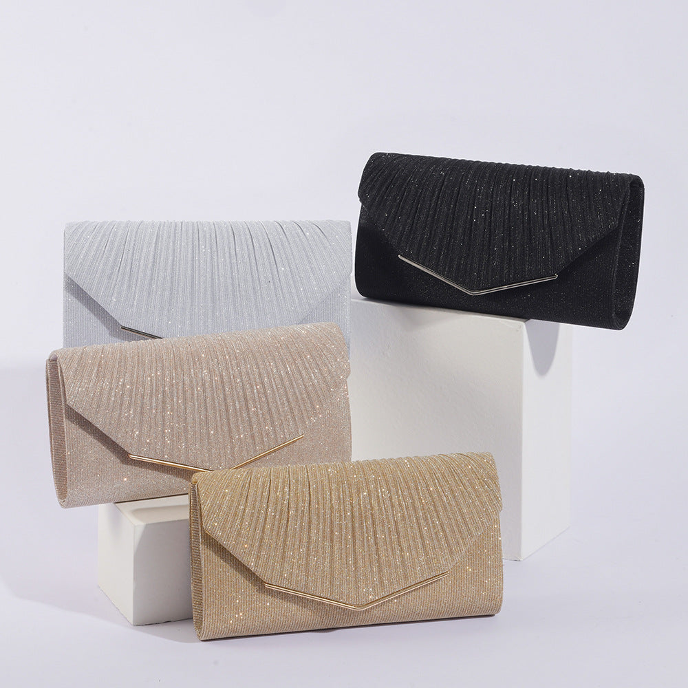 Clutch de soirée pour femmes vintage avec sac d'oreiller en lambeaux Socialite Party Banquet Tote