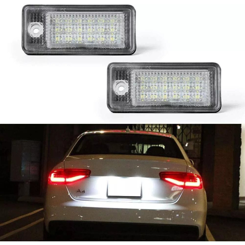 Set de 2 lumières de plaque d'immatriculation LED