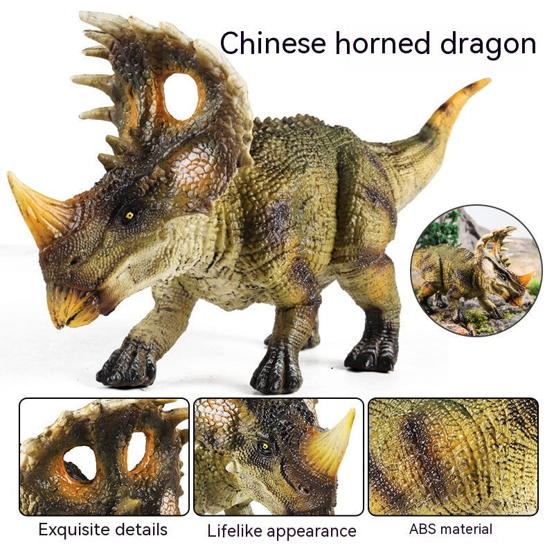 Simulation Dinosaure Chinese Horn Dragon Boy Toy