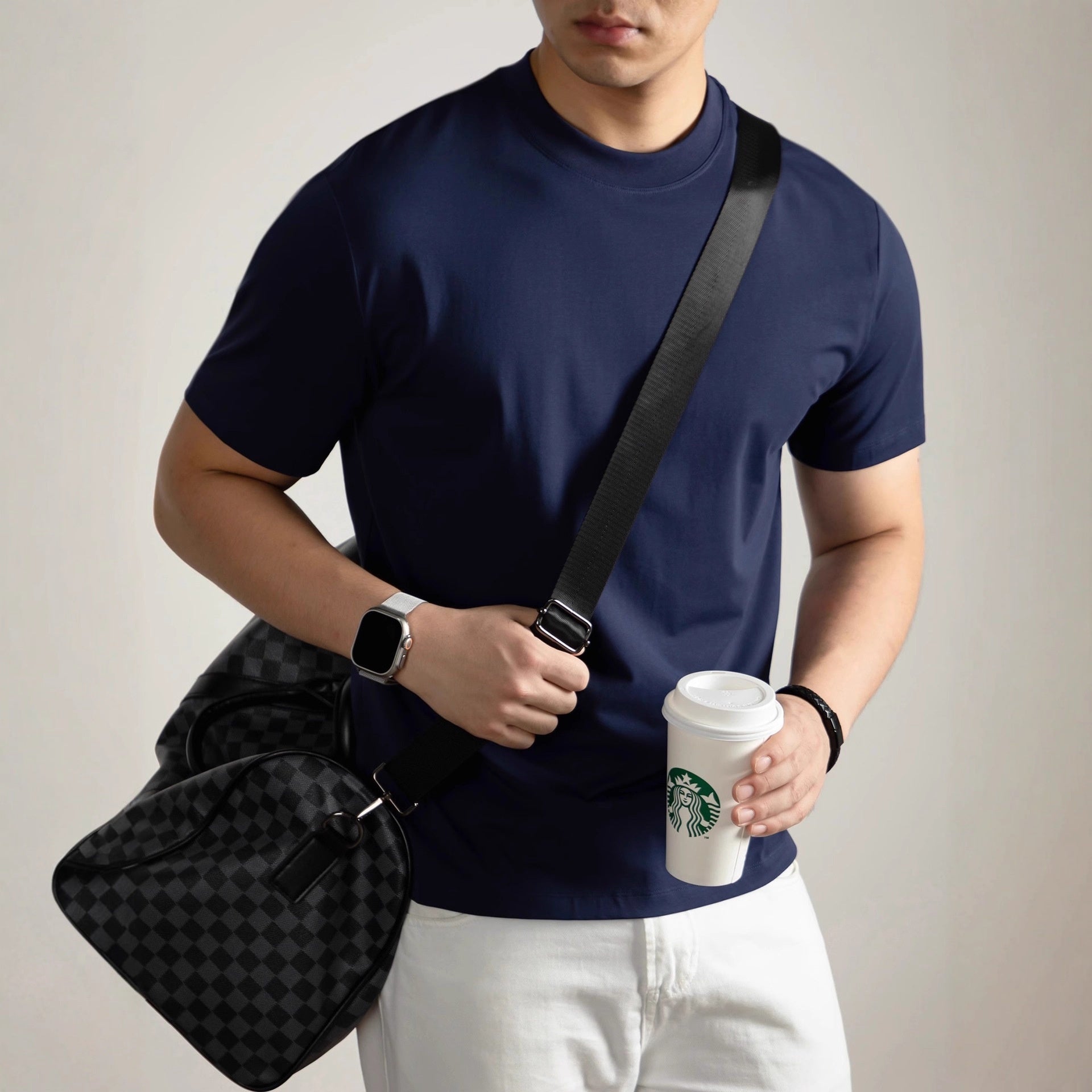 T-shirt Viscose à manches courtes pour homme haut de gamme