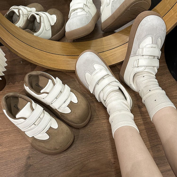 Chaussures Retro Soled Blanc Épaisseur pour Femmes