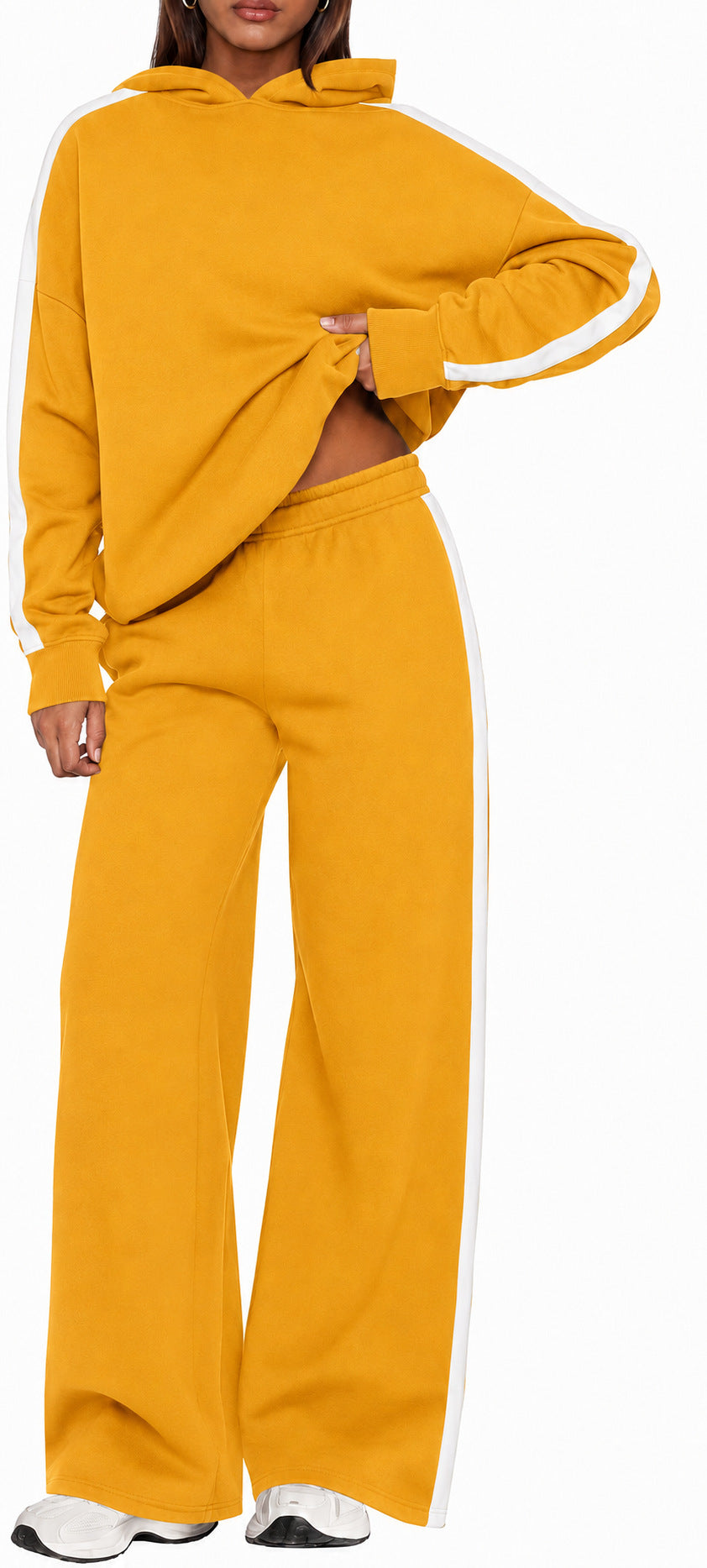 Pantalon à capuche et pantalon à jambes larges, deux pièces