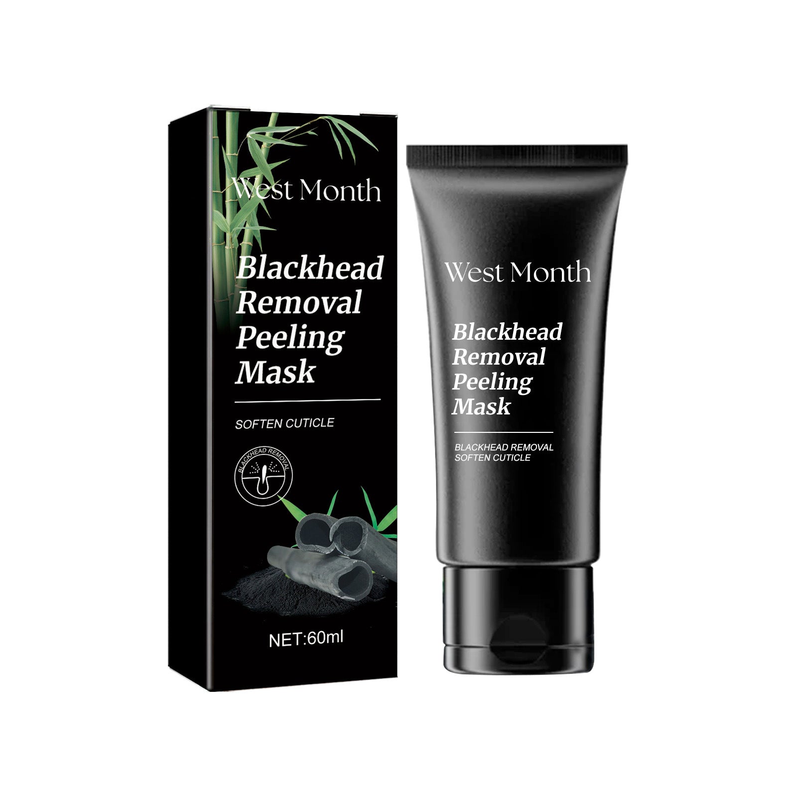 Enlèvement de la tête noire de l'ouest et du mois Masque épluchant Masque visage nettoyant profond pour la tête noire Acne Po