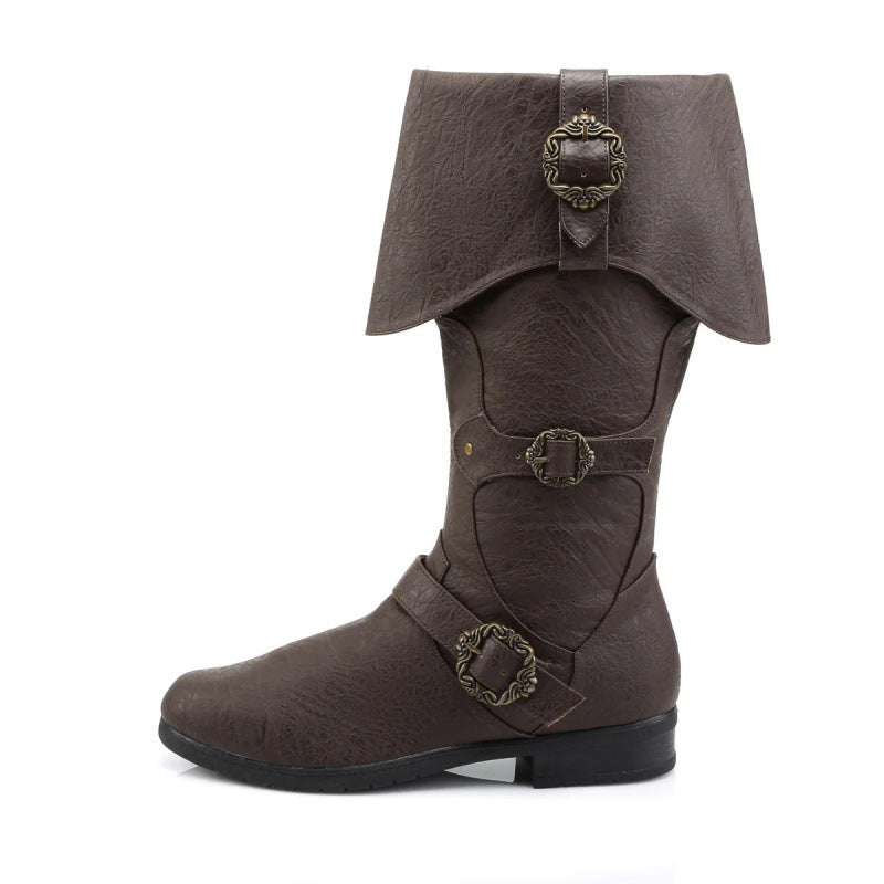Bottes en cuir Cosplay Renaissance médiévale