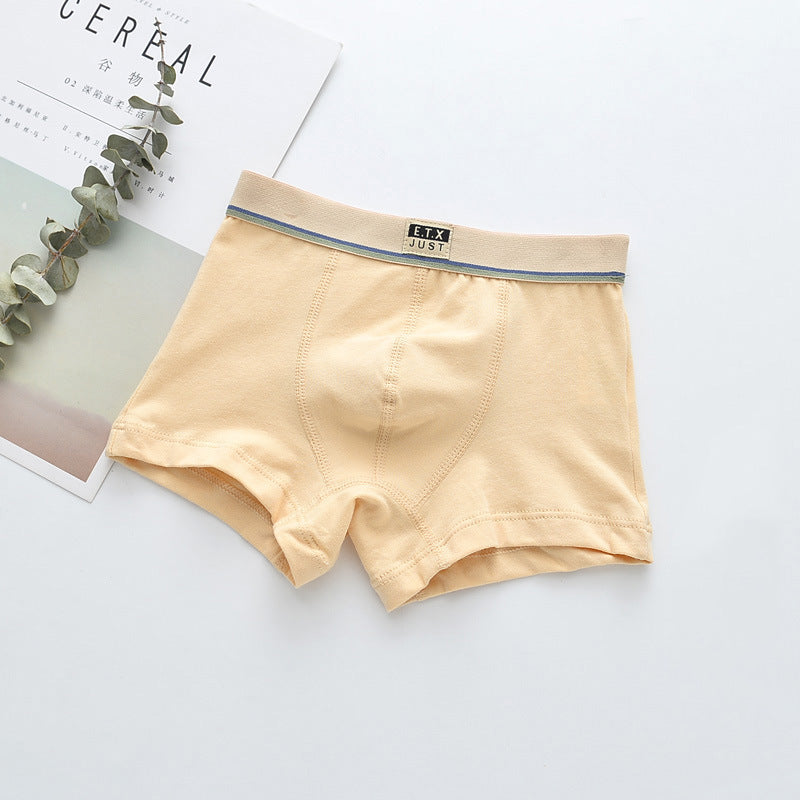 Cinq paquets de sous-vêtements en coton pour enfants respirant