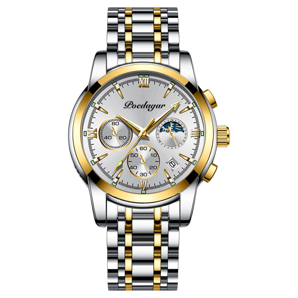Montre Multifonctionnelle Homme Lumineuse Imperméable Quartz Montres