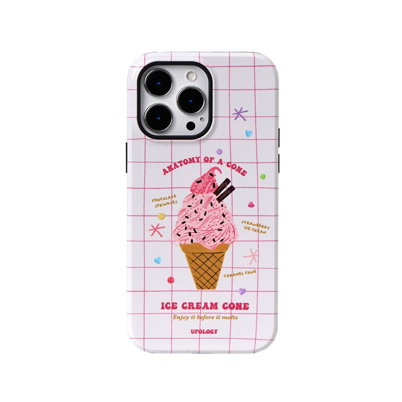 Cas de téléphone de crème glacée d'été