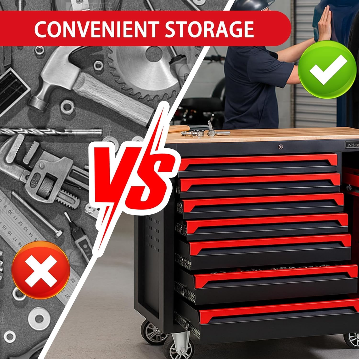 Uniquement pour l'expédition sur Bill 36 pouces 8-drawer Tool Cabinet TT3608