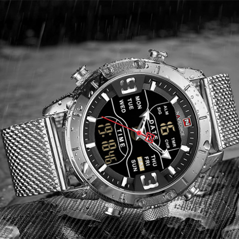 Montre électronique pour hommes Quartz Business