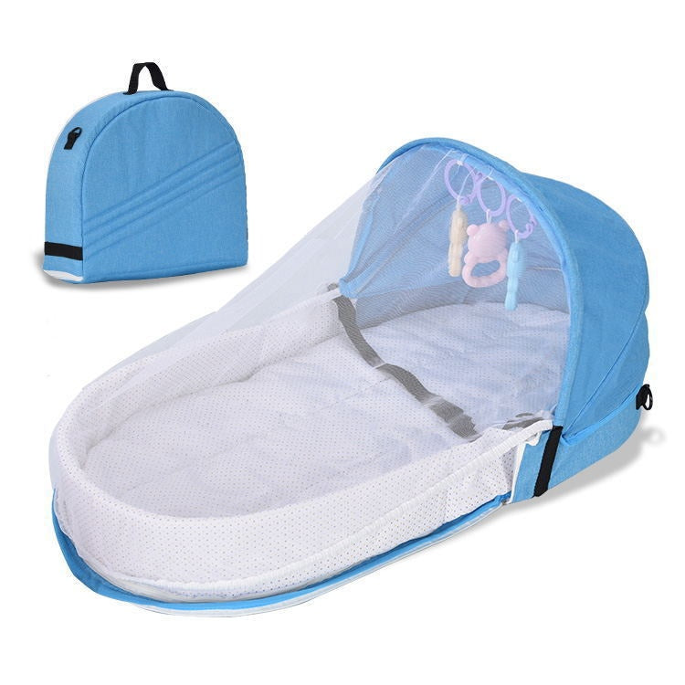 Lit bébé anti-pression pliable portable dans un nouveau-né Isolation Bionic Travel Crib