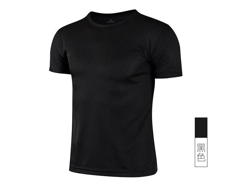 Hommes Col d'équipage Quick Dry manches courtes T Shirts Populaire Européen American Sports Plus Taille T
