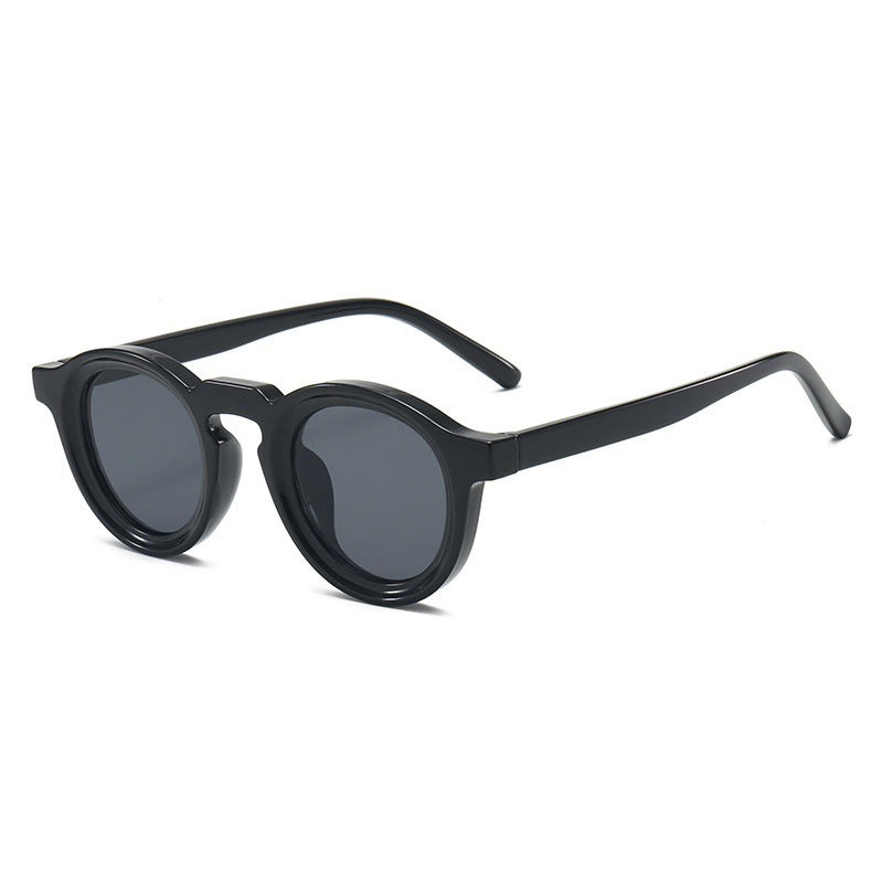 Lunettes de soleil Retro Round Small Frame Haute Sens pour homme et femme