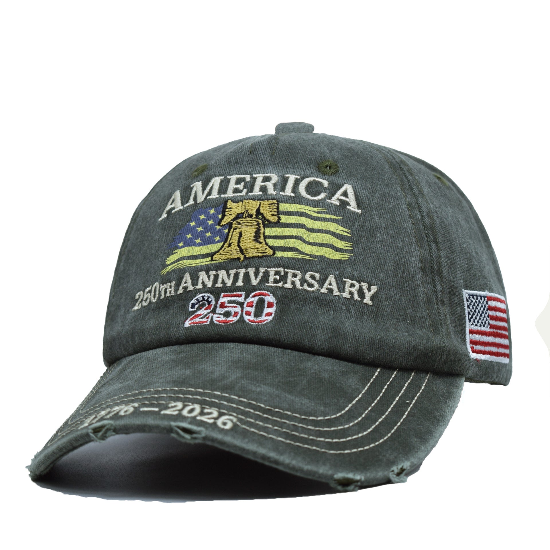 Broderie 250e anniversaire Chapeau commémoratif Casquette de baseball