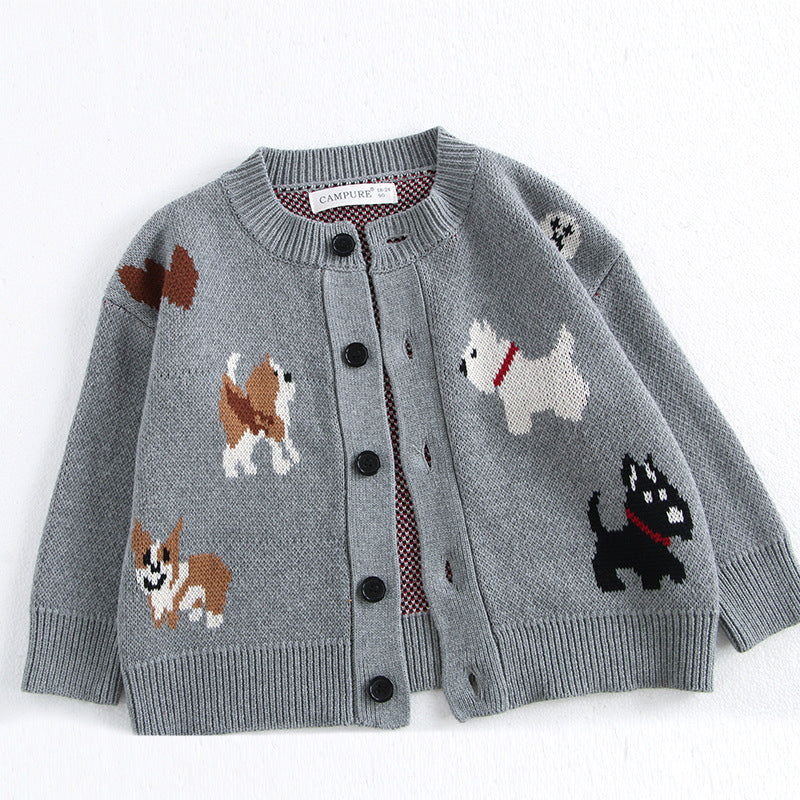 Chandail mignon pour chiot pour enfants