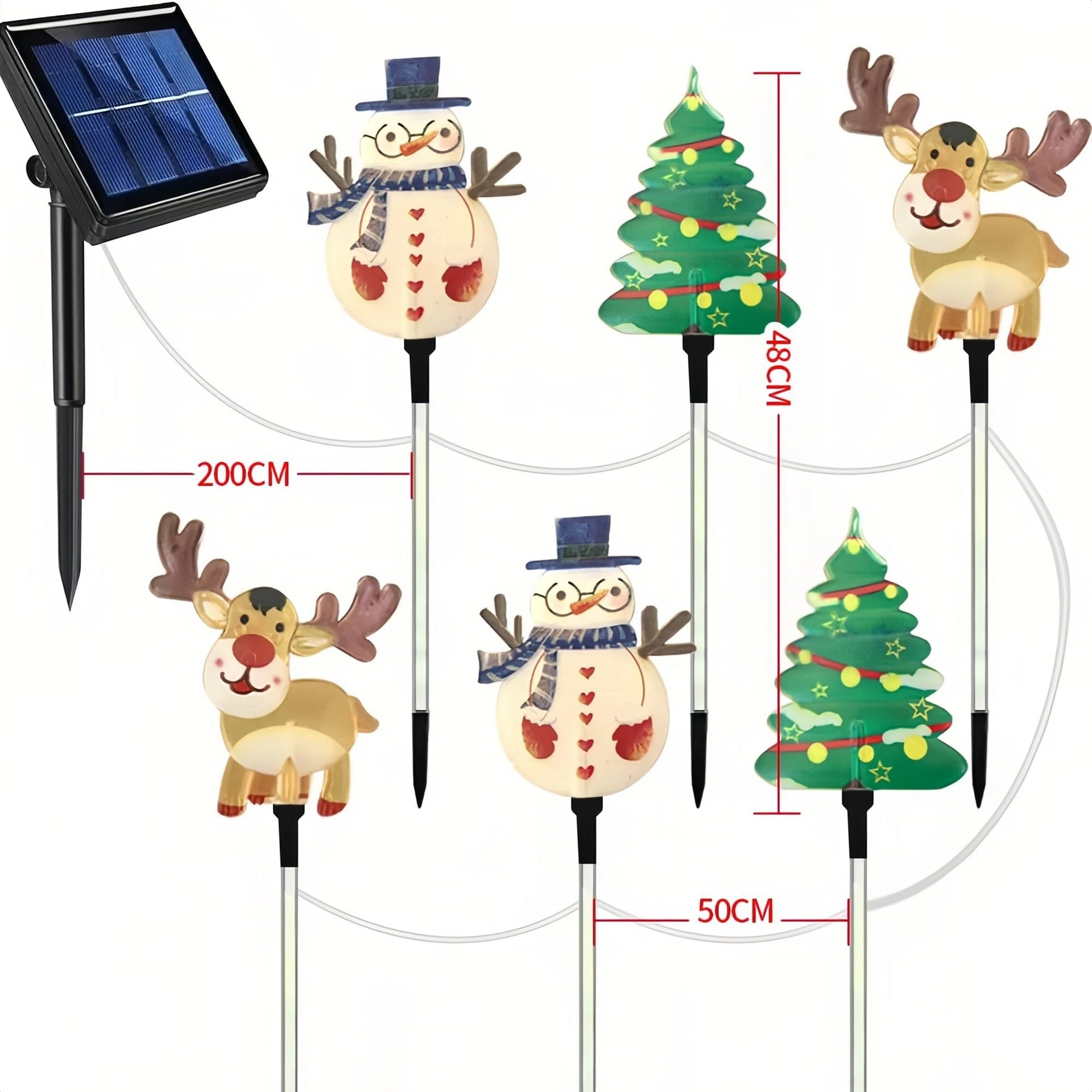 Luminaire de pelouse de Noël acrylique de l'atmosphère LED d'insertion au sol