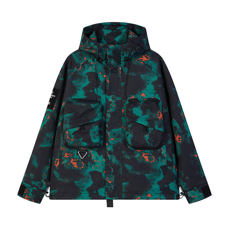 Hommes Vêtements de travail de plein air Veste de brise-vent polyvalente Casual