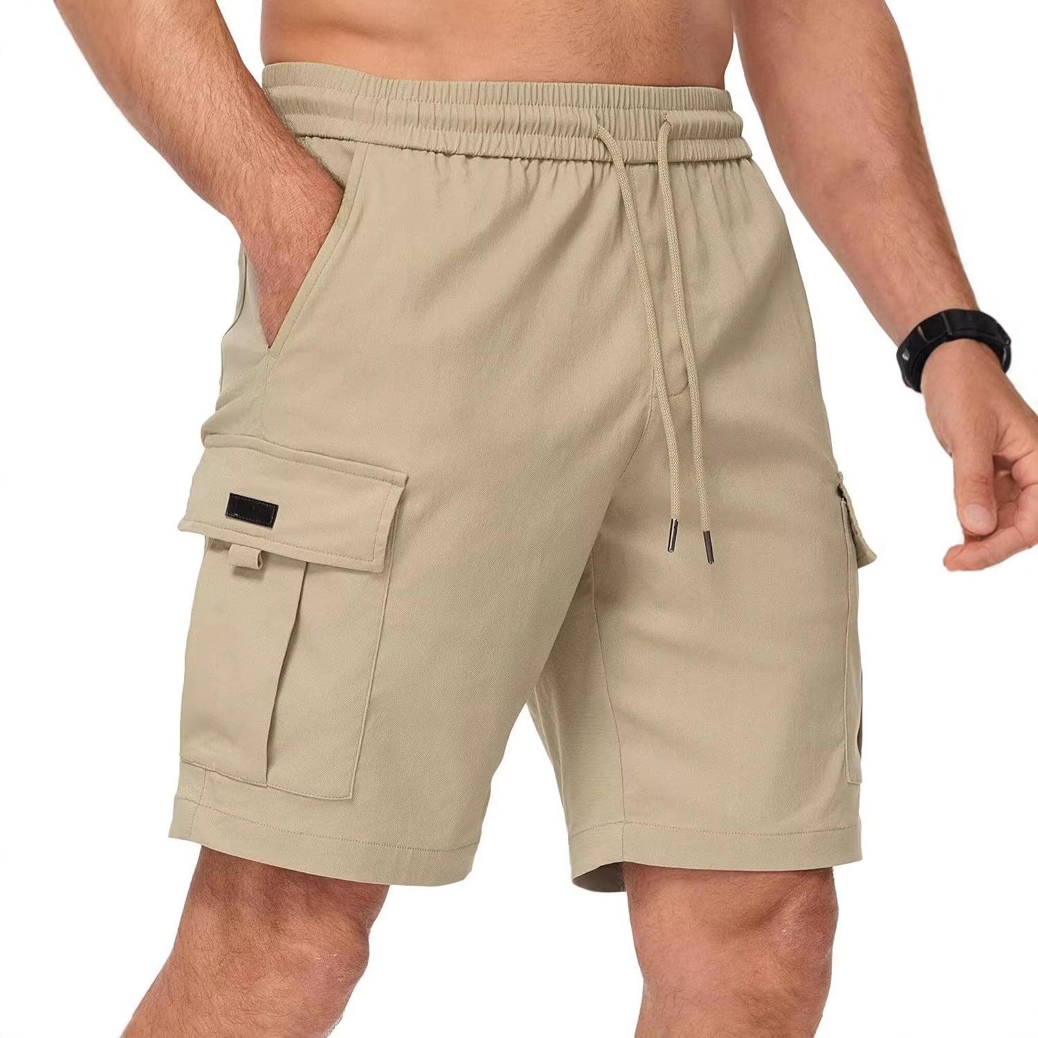 Homme Summer American Style Quick Dry Cargo Pantalons Arrivée Large jambe Casual Athletic Short