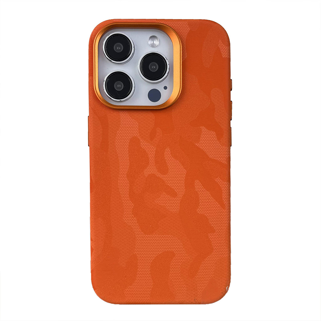 Boîtier de téléphone magnétique tout compris en cuir Camouflage