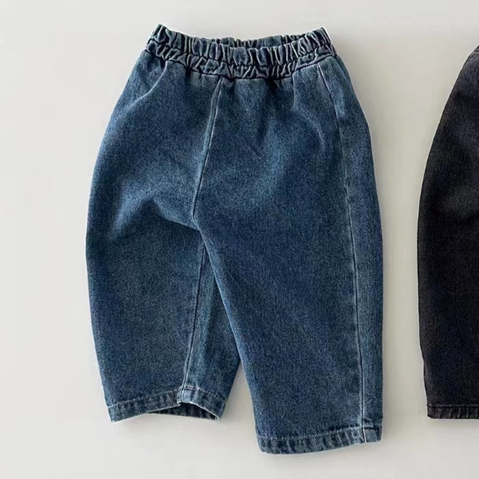 Bande élastique en caoutchouc Jeans couleur solide