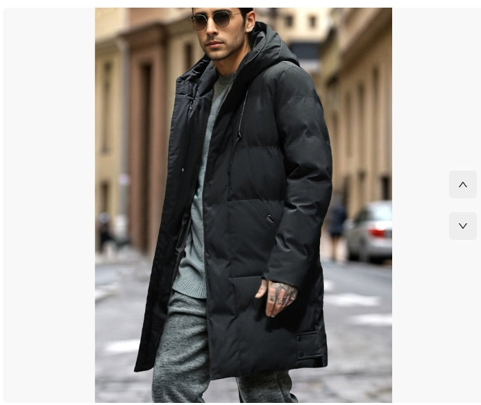 Manteau de coton casual chaud épais