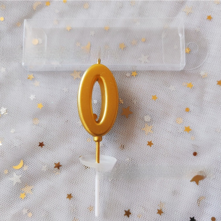 Décoration de gâteau d'anniversaire de bougie numérique