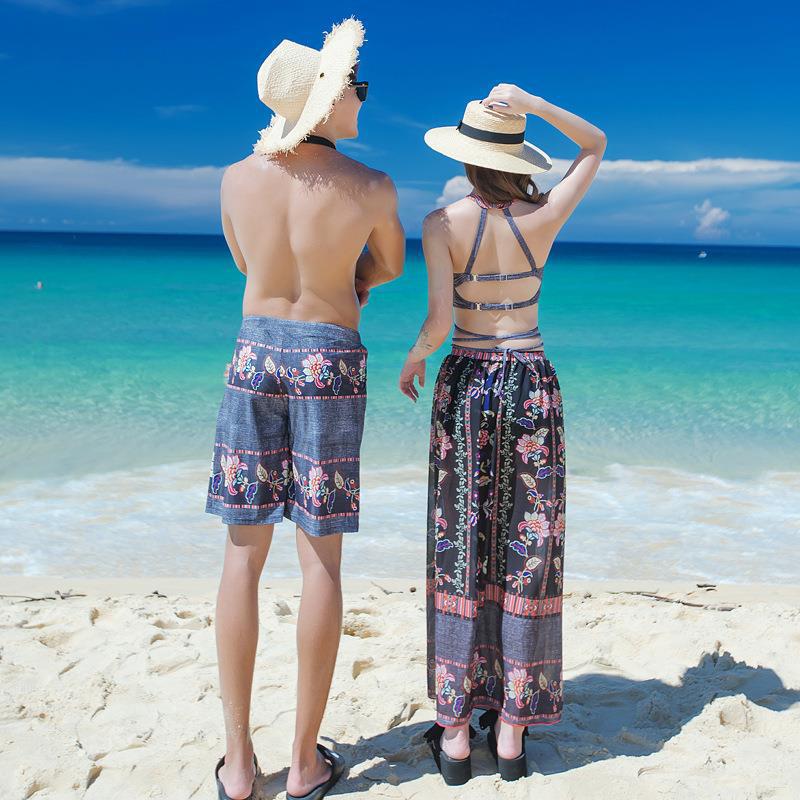 Sexy vacances couple maillot de bain