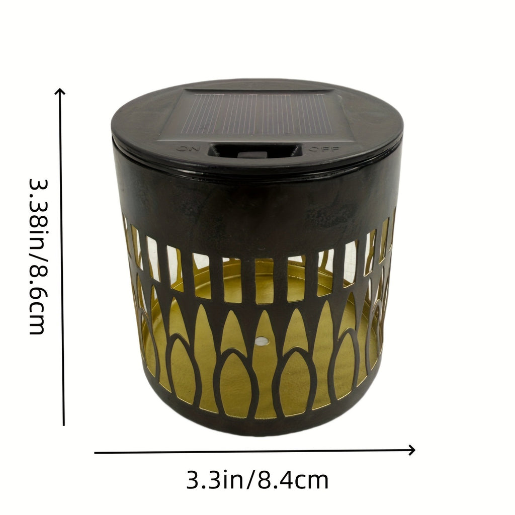 Solar-powered outdoor wall light