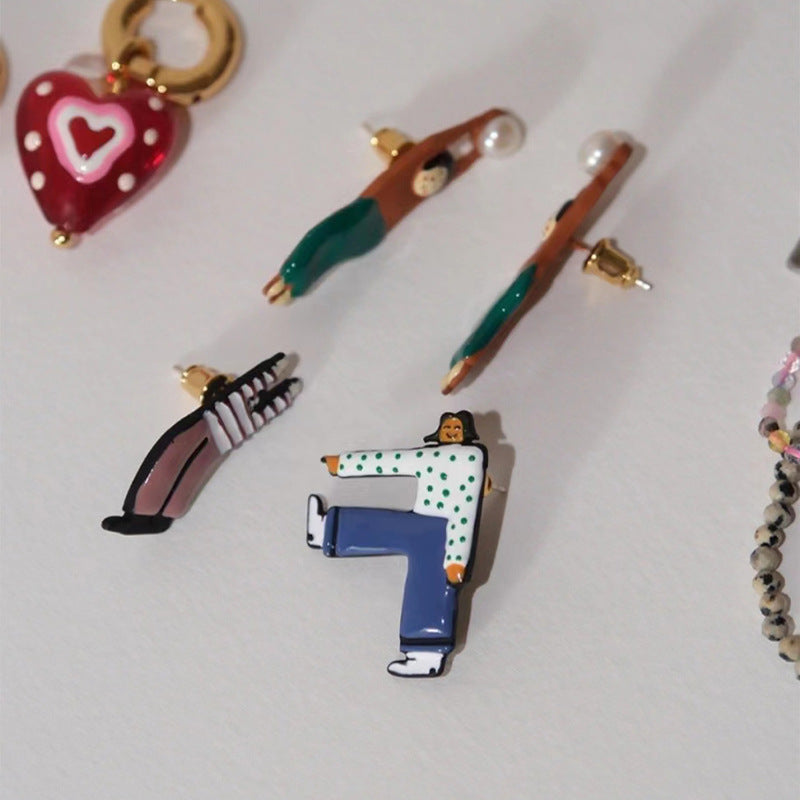 Illustration de l'oreille originale Studs boucle d'oreille
