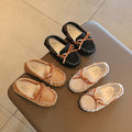 Mode bébé fille mignon simple couche chaussures Soft Bottom
