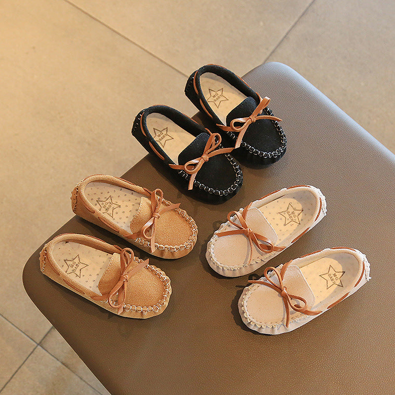 Mode bébé fille mignon simple couche chaussures Soft Bottom
