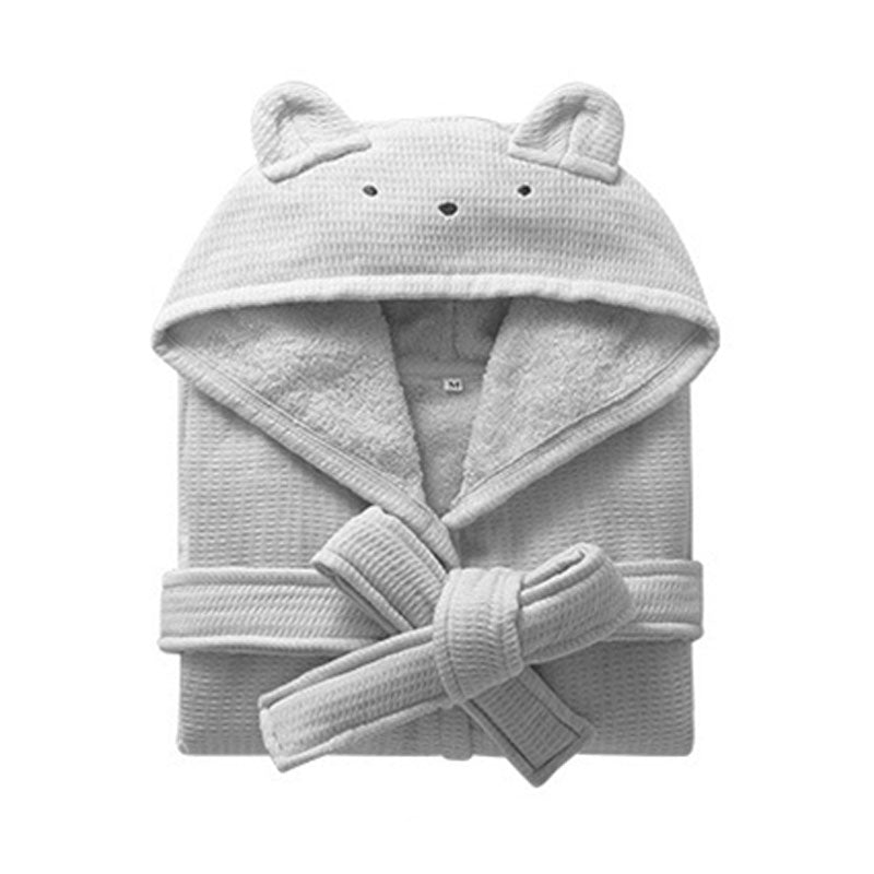 Peignoirs de bain pour enfants Serviette de coton Matériel chemise de nuit Manche longue