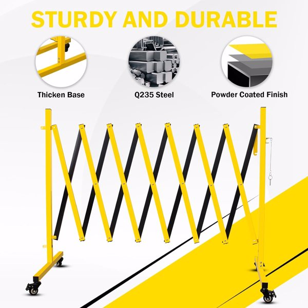 Barricade extensible en métal