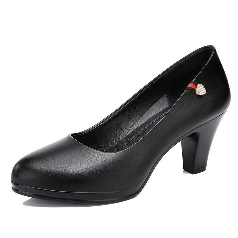 Femmes Chaussures de travail à talons hauts Chaussures professionnelles en cuir