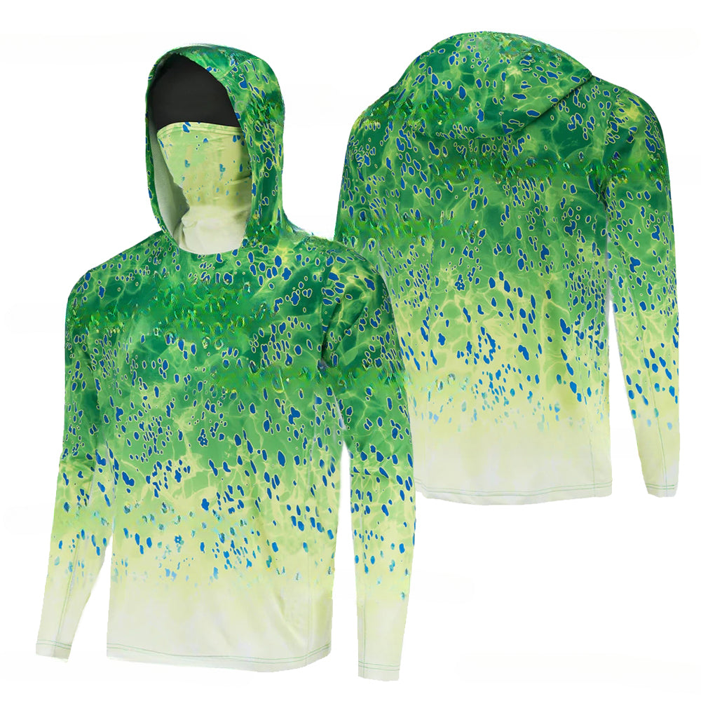 Pêche Hoodie voile chemise Surf couverture visage cou été hommes longue manches chasse Jersey