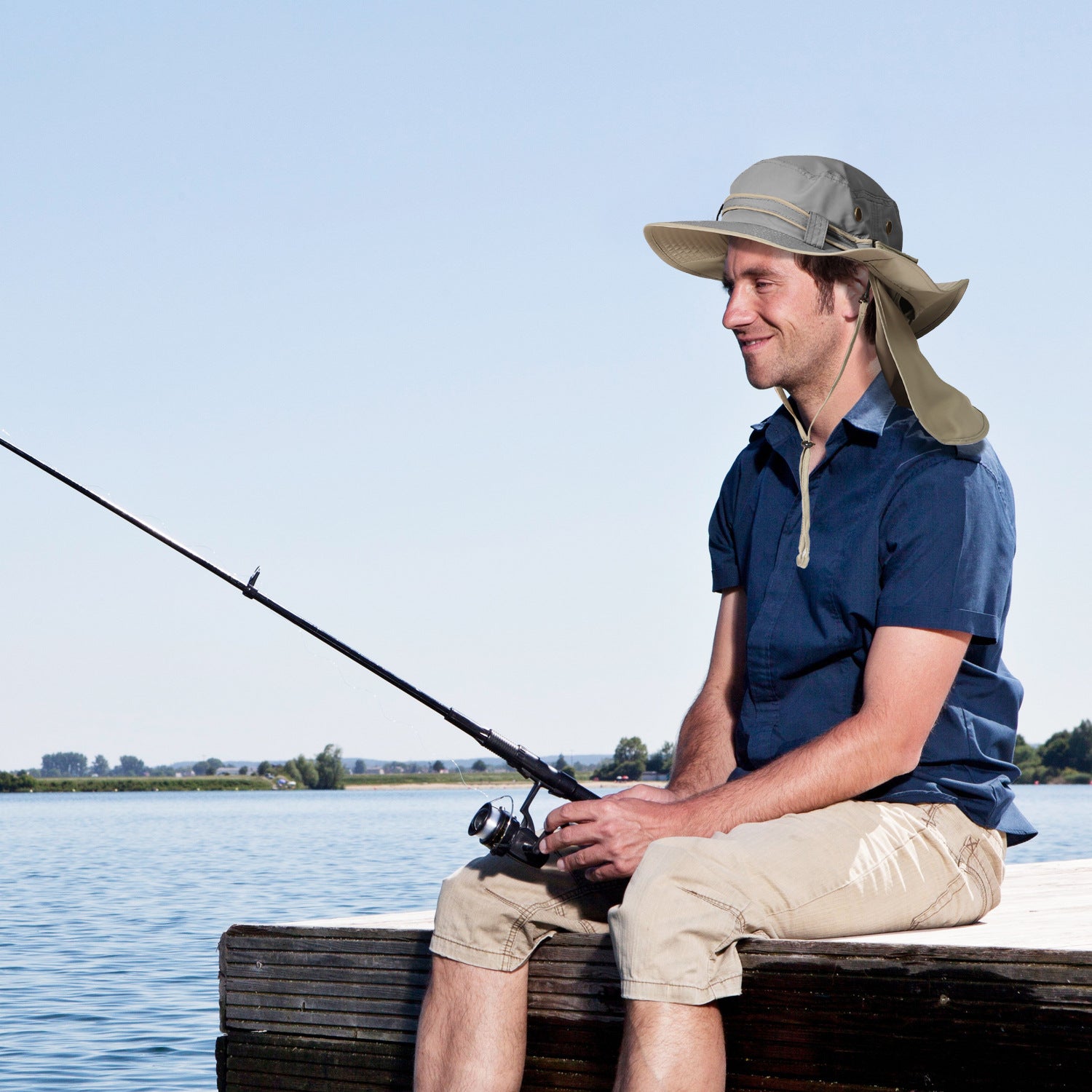 Chapeau extérieur UV-Protection du soleil-Protection des pêcheurs avec garde de cou
