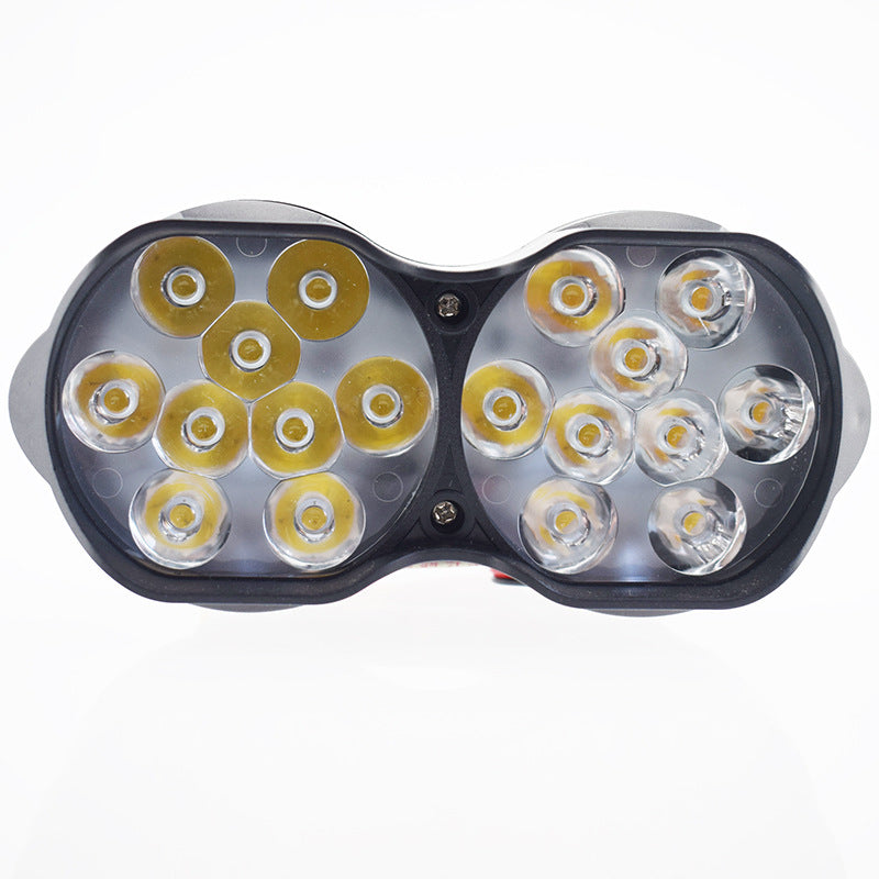 L15 Moto phares LED Voiture électrique lumières extérieures 9 perles 18 perles lumières doubles
