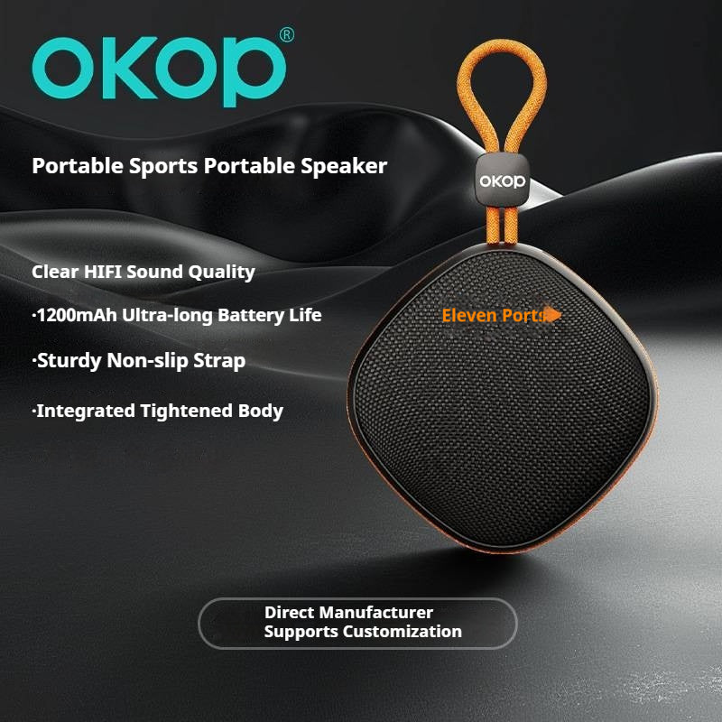 KP-803 Portable Bluetooth Speaker Compact Outdoor-Ready avec Lanyard haute qualité du son