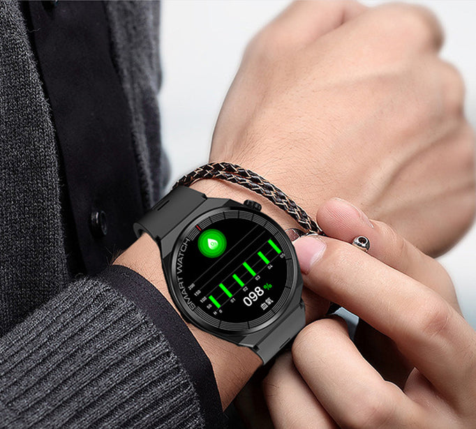 Bracelet intelligent Pression artérielle Fréquence cardiaque Sang Glucose Uric Acid Sang Lipid Corps Temperat