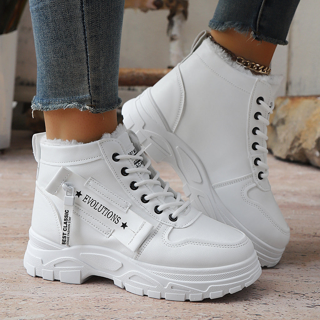 Bottes de neige de taille plus épaisse pour femmes