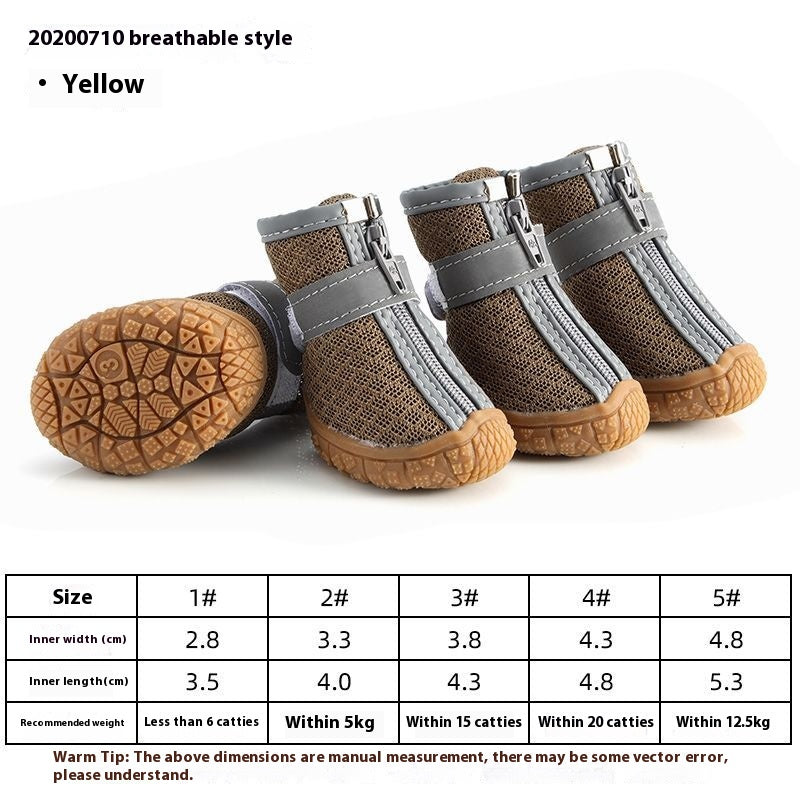 Chaussures pour chiens imperméables, antidérapantes, résistantes à l'usure