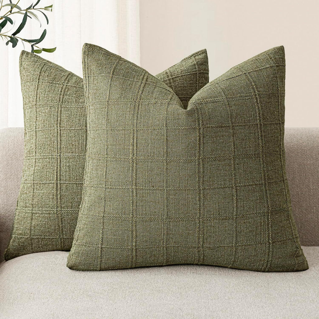 Coussins de canapé pour salon Chenille Plain en couleur solide
