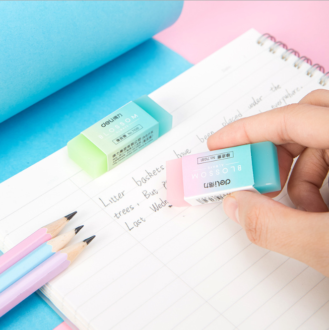 Erasers en caoutchouc de crayon coloré mignon